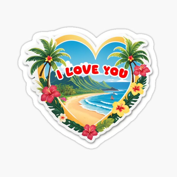 Aperçu de l'œuvre Coeur hawaïen Ho'oponopono Sticker créée et vendue par ArtemisEutopia.