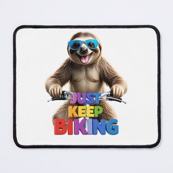Item preview, Just Keep Biking - Chill Sloth on A Bicycle designed and sold by AleksKos.