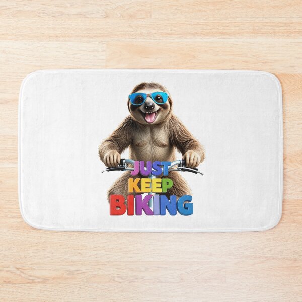 Item preview, Just Keep Biking - Chill Sloth on A Bicycle designed and sold by AleksKos.