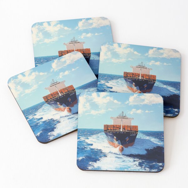Item preview, Bold Cargo Ship in Open Sea Art Tee designed and sold by AchaRat.