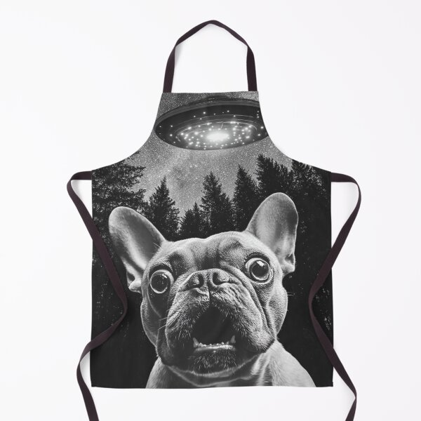 Item preview, Funny French Bulldog UFO selfie designed and sold by CompassandCrate.