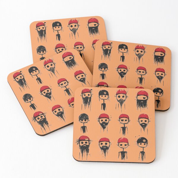 Item preview, Red beanie faces designed and sold by Brendon987.