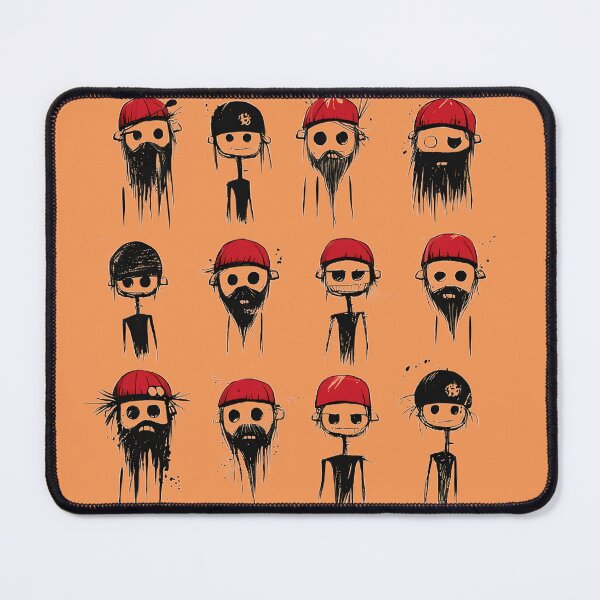 Item preview, Red beanie faces designed and sold by Brendon987.