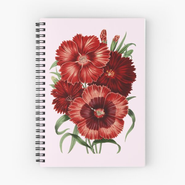Item preview,  Vibrant Red Bouquet of Dianthus Chinensis Flowers designed and sold by IrisAndIvy.