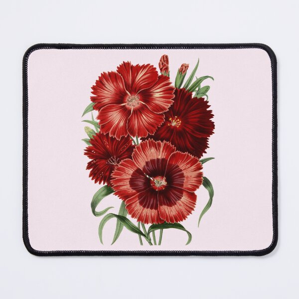 Item preview,  Vibrant Red Bouquet of Dianthus Chinensis Flowers designed and sold by IrisAndIvy.