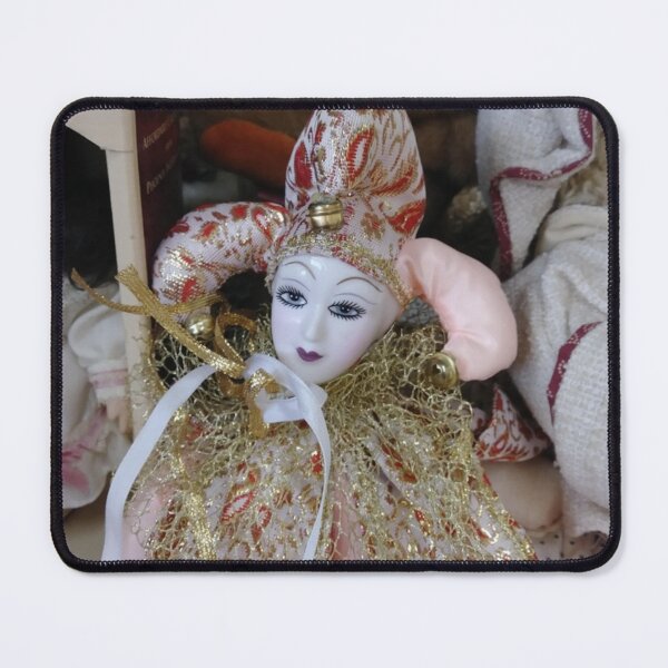 Item preview, Pink and Gold Clown Figurine designed and sold by happy-thrifting.