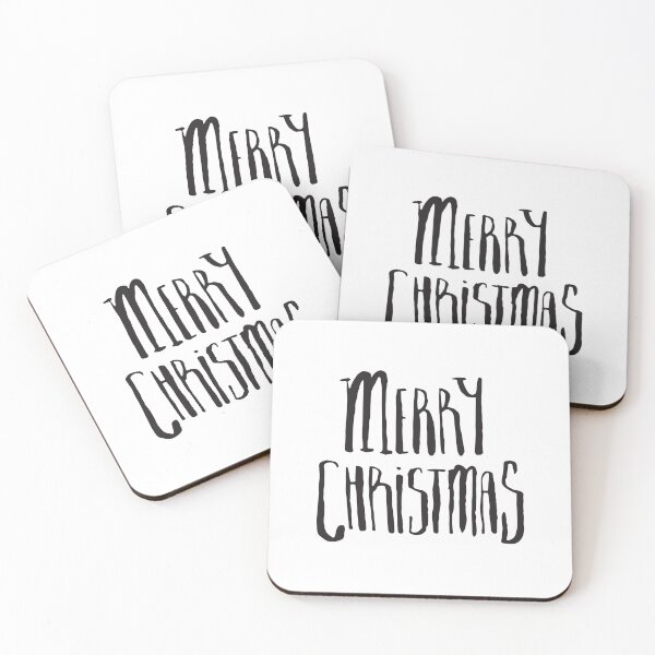 Item preview, Merry Christmas Hand lettering in black color designed and sold by Jdawnink.