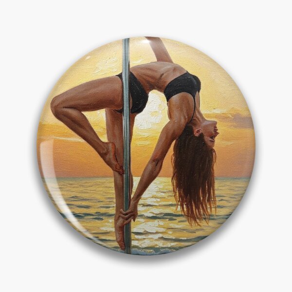Artikelvorschau, Pole Dance am Sonnenuntergangsstrand entworfen und verkauft von Shine&Spin.