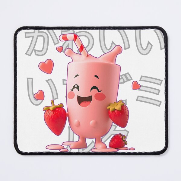 Item preview, Kawaii Strawberry Milk shake designed and sold by KreativKulture.