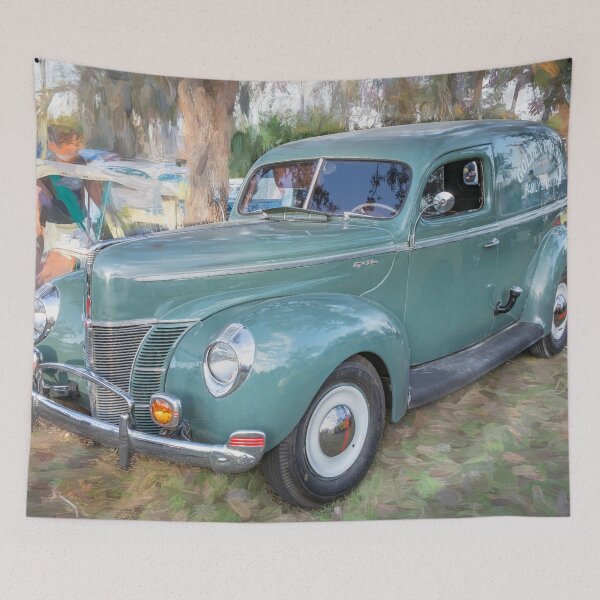 Item preview, 1940 Green Ford Deluxe Panel Truck X157 designed and sold by RichFrancoCars.