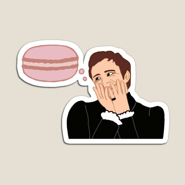 Aperçu de l'œuvre Benedict et macaron au chocolat, son préféré créée et vendue par RosiesGallery.