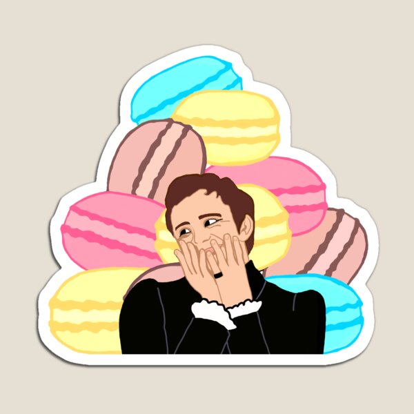 Aperçu de l'œuvre Benoît et les macarons créée et vendue par RosiesGallery.