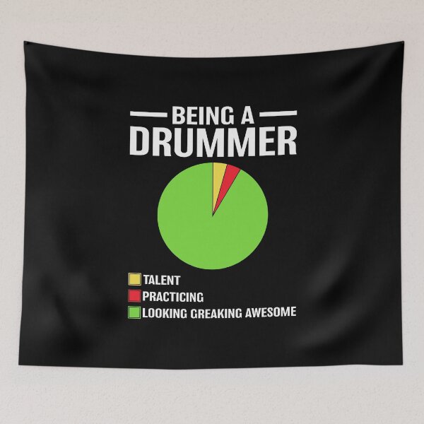 Item preview, Being a Drummer Percussion Musician Drumming designed and sold by DexertimaArt.