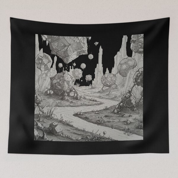 Item preview, Black & White River (Black background) designed and sold by NickN99.