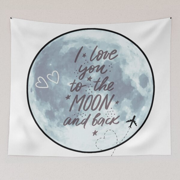 Item preview, I love you to the moon and back  designed and sold by ClickATee Store .