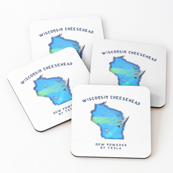 Item preview, Wisconsin Cheesehead Meets Tesla Tech designed and sold by AnnDesignStudio.