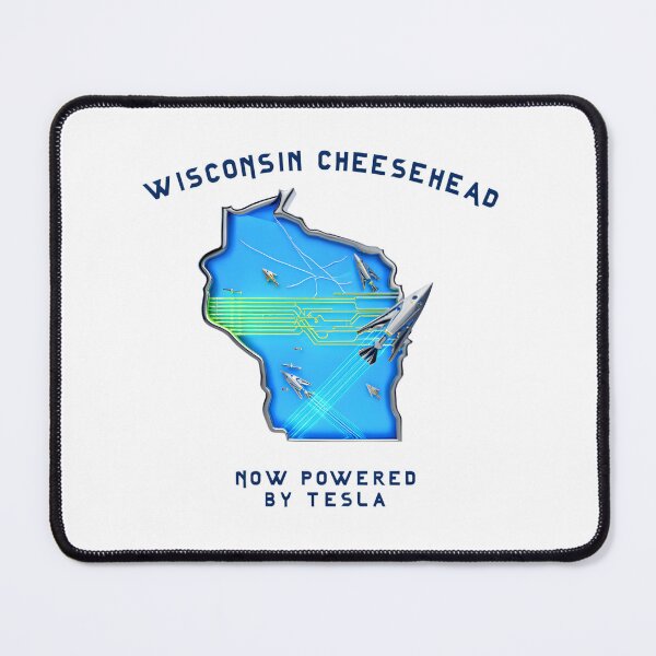 Item preview, Wisconsin Cheesehead Meets Tesla Tech designed and sold by AnnDesignStudio.