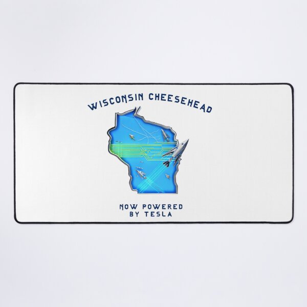 Item preview, Wisconsin Cheesehead Meets Tesla Tech designed and sold by AnnDesignStudio.