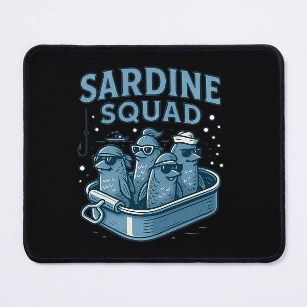 Item preview, Sardine Squad Retro Ocean Gang designed and sold by Arienrod's Designs.