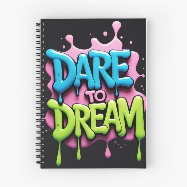 Item preview, Motivational Neon Slime Style “Dare to Dream” Quote designed and sold by M22--.