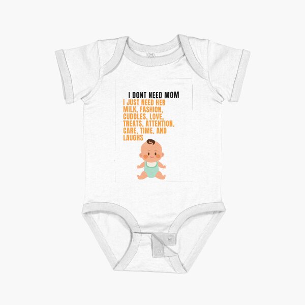 Vista previa del artículo con la obra «No es un bebé necesitado», diseñado y vendido por Baby Tee.