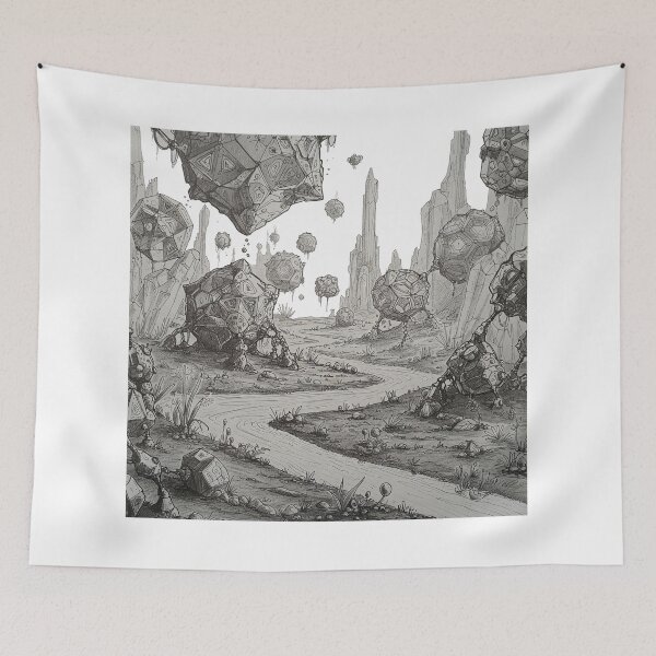 Item preview, Black & White River (White background) designed and sold by NickN99.