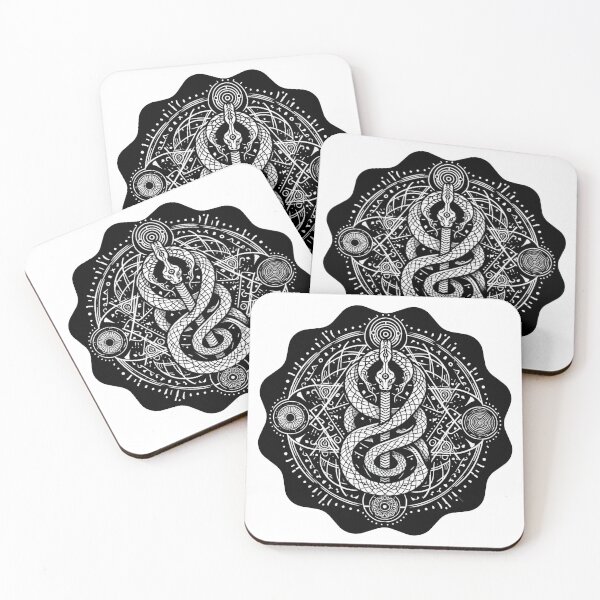 Item preview, Damballah - Mystical Serpent Encircled by Esoteric Symbols designed and sold by SplashPixel.