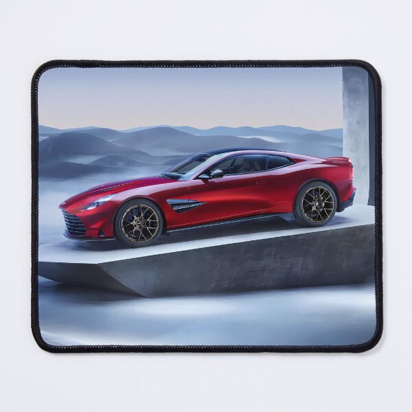 Item preview, Red Aston Martin Vanquish – Luxury in Motion Poster designed and sold by AutoPopStudio.