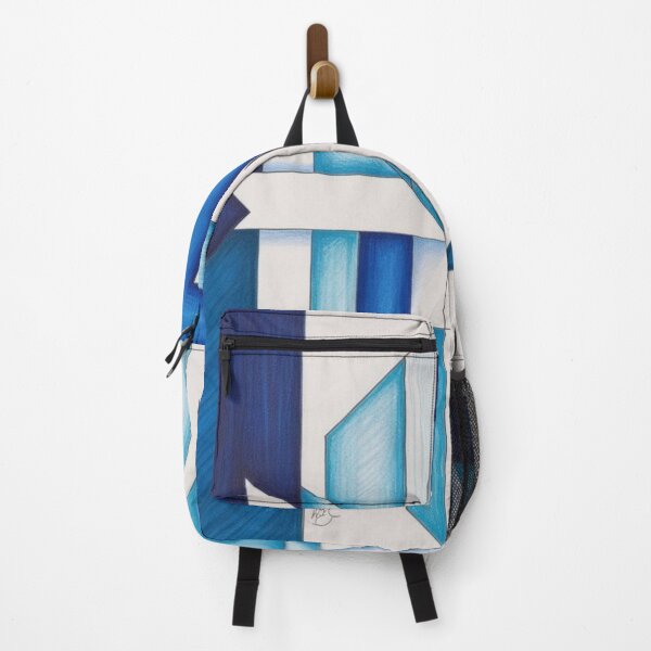 Item preview, Brilliant Blue Geometric Abstract – Minimalist Winter Color Wall Art designed and sold by Harmonic_Layers.