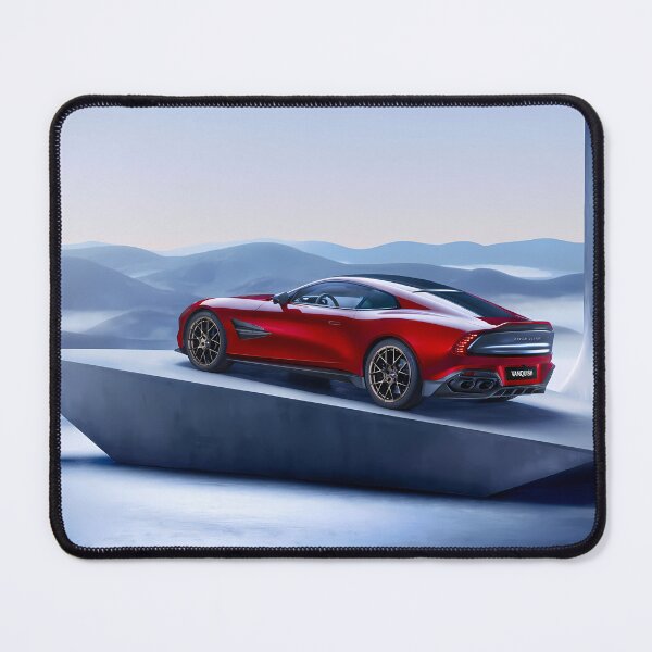 Item preview, Red Aston Martin Vanquish – Luxury in Motion Poster II designed and sold by AutoPopStudio.