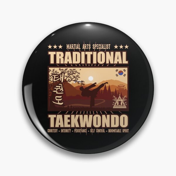 Item preview, Traditional Taekwondo – Korean Landscape Design designed and sold by RetroMaritalArt.