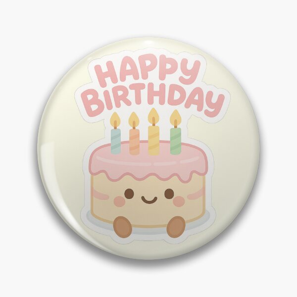 Item preview, Kawaii Affirmations - Birthdaycake "Happy Birthday" designed and sold by Kampendesigns.