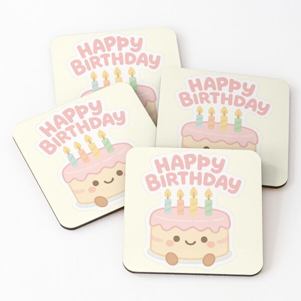 Item preview, Kawaii Affirmations - Birthdaycake "Happy Birthday" designed and sold by Kampendesigns.