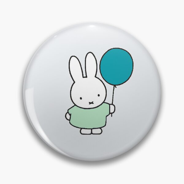 Item preview, Miffy Bunny Sticker – Miffy Holding a Balloon designed and sold by Llamadiz.