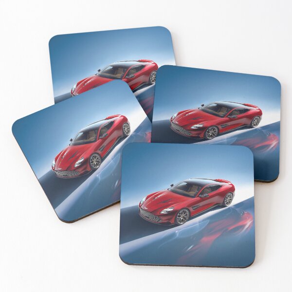 Item preview, Red Aston Martin Vanquish – Luxury in Motion Poster V designed and sold by AutoPopStudio.
