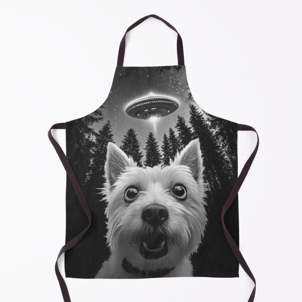 Item preview, Funny Westie UFO selfie designed and sold by CompassandCrate.