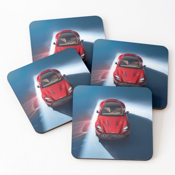 Item preview, Red Aston Martin Vanquish – Luxury in Motion Poster VII designed and sold by AutoPopStudio.