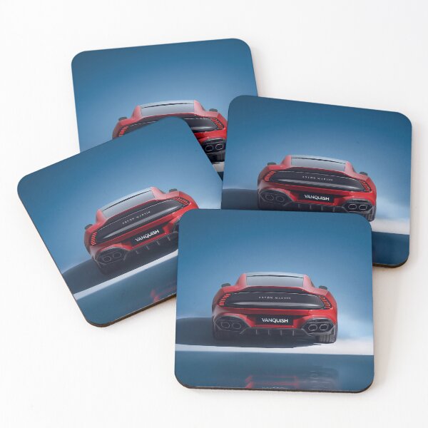 Item preview, Red Aston Martin Vanquish – Luxury in Motion Poster VIII designed and sold by AutoPopStudio.