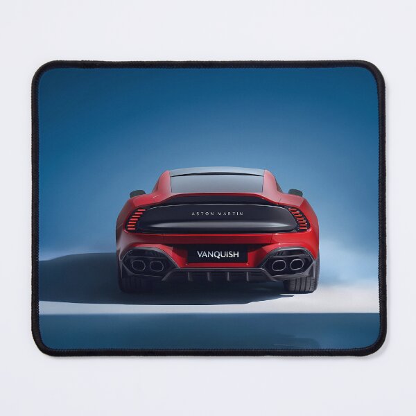 Item preview, Red Aston Martin Vanquish – Luxury in Motion Poster VIII designed and sold by AutoPopStudio.