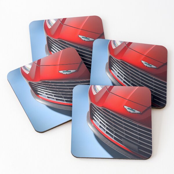Item preview, Red Aston Martin Vanquish – Luxury in Motion Poster IX designed and sold by AutoPopStudio.