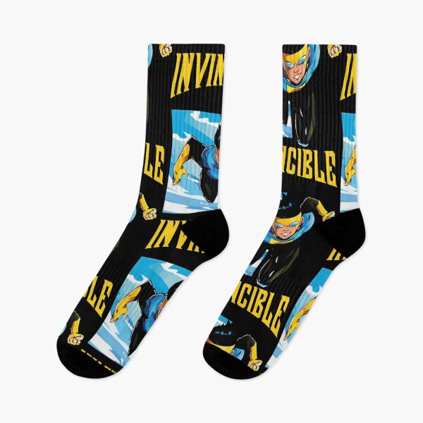Invincible: Comic Book Character Design Socks