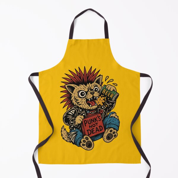 Item preview, Punk Maneki Neko – Rebel Cat "Punk’s Not Dead" designed and sold by TravisCats.