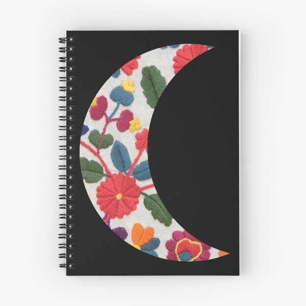 Item preview, Moon with embroidered colored texture designed and sold by ZorianArt.