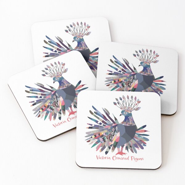 Item preview, "Royal Blue Crown" Victoria Crowned Pigeon designed and sold by ThePurpleMelon.