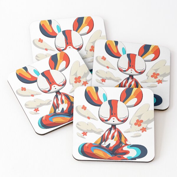 Item preview, Meditating abstract bunny character no background designed and sold by MirraStore.