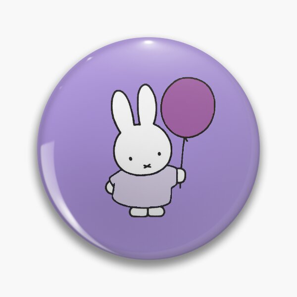 Item preview, Miffy Bunny Sticker – Miffy Holding a Balloon designed and sold by Llamadiz.