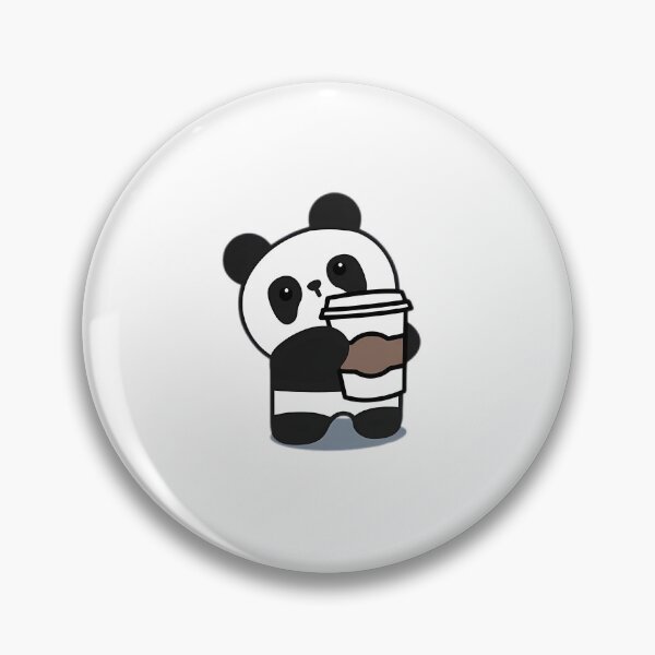Item preview, cute panda holding coffee designed and sold by LUXORÉA.