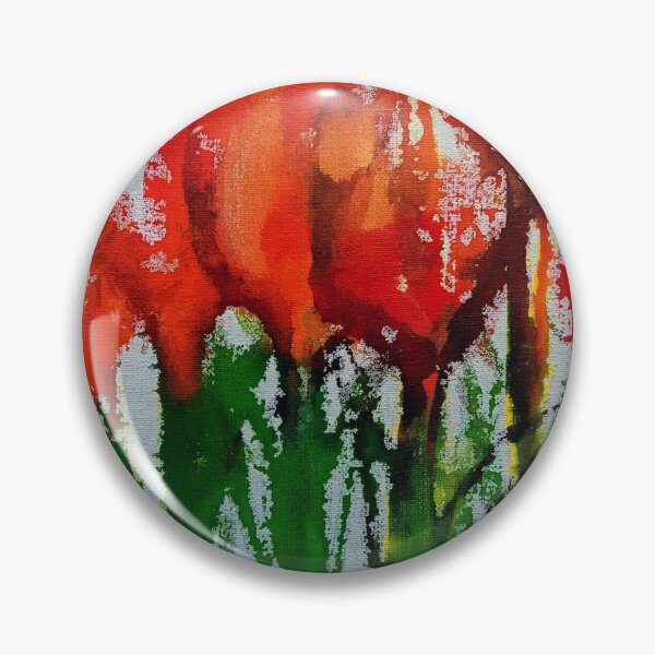 Aperçu de l'œuvre Tulipe rouge/herbe et fleur 13 créée et vendue par Marzena Salwowska.
