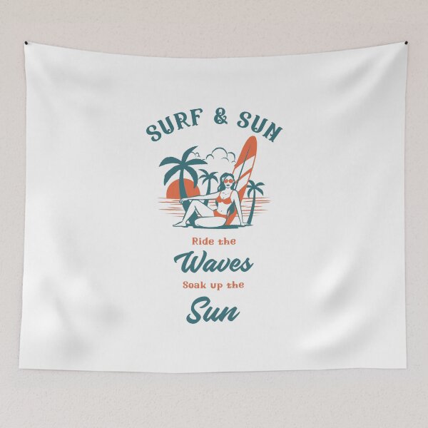 Item preview, Surf & Sun - Ride the Waves Soak up the Sun designed and sold by JoeVee-Int.