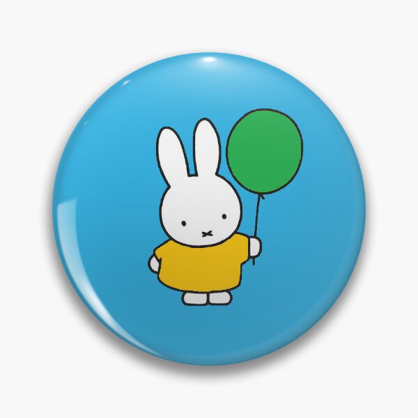 Item preview, Miffy Bunny Sticker – Miffy Holding a Balloon designed and sold by Llamadiz.